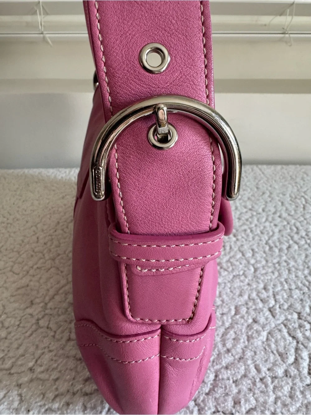 Coach Y2K Pink Small Soho Flap Shoulder Bag 9247